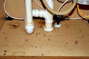 Κατσρίδες σε νεροχύτη